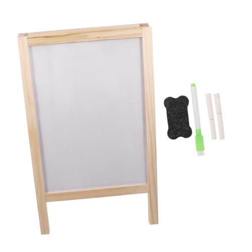 NUOBESTY Kleine Tafel Schwarzer Plakatkarton Tafel Staffelei Doppelseitige Tafeln Zeichen Kreidetafel-schild Planke Kreidetafel Schild Mini-tafel Hölzern von NUOBESTY