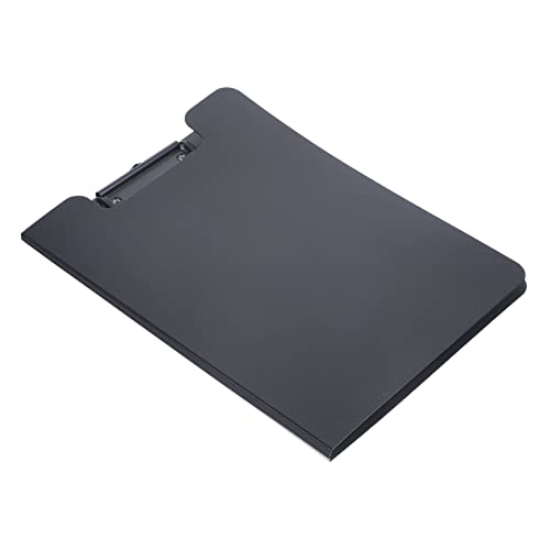 NUOBESTY Klemmbrett-Clip Schreiben von Support-Boards Schreibunterlage Papierordner Pflegeklemmbrett Dokumentenklammer write board clipboard Büro-Hartfaserplatte Büroklammer Metall Black von NUOBESTY