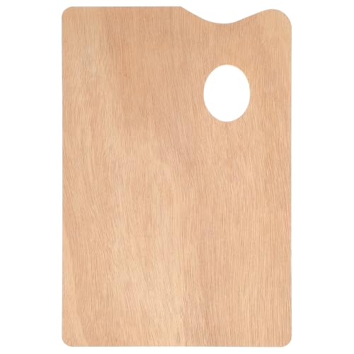 NUOBESTY Malpalette Holzpalette Ölfarbenpalette Künstlerpalette Acrylfarbenpalette Holzfarbpalette Ölgemälde-Kit Porzellanpalette Ölgemälde-Palette Palette zum Malen von Holz Hölzern von NUOBESTY