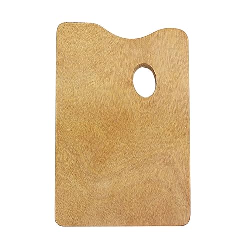 NUOBESTY Malpalette Ölgemälde Deckel Runde Paletten Palette Zum Malen Von Holz Bambus von NUOBESTY