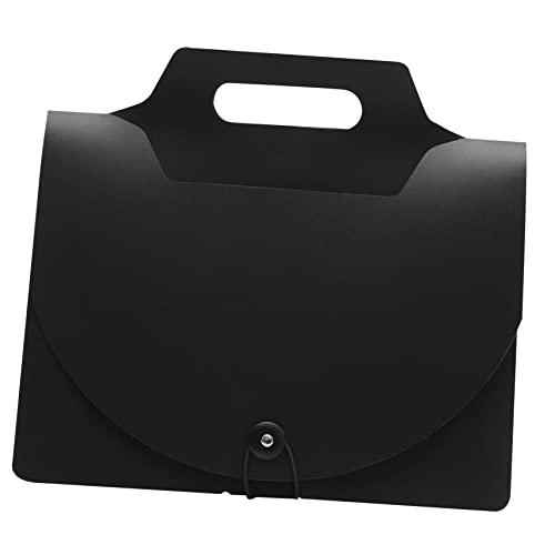 NUOBESTY Mappe Aktenkästen Dateiteiler Kapazität multi Feuerfester Dokumenten-Organizer storage boxes ordner file organizer Akkordeon-Datei-Organizer Organisator aus Papier Black von NUOBESTY