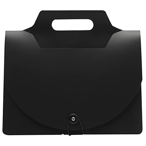 NUOBESTY Mappe Dateiorganisator Briefordner Dokument-Organizer-Ordner Rechnung Ordner Dateiordner storage boxes verstauungsboxen file box Organisator aus Papier Aktenordner Black von NUOBESTY