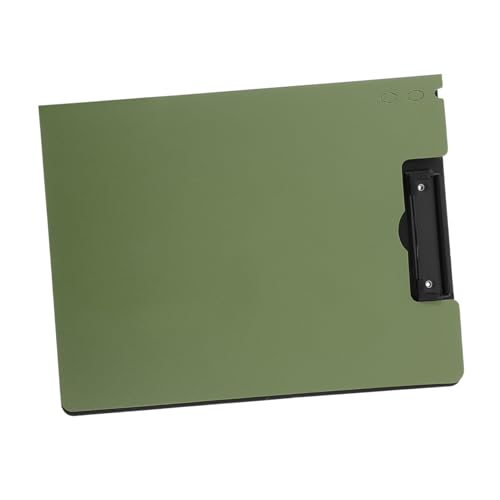 NUOBESTY Mappe Faltbares Still-klemmbrett A4-klemmbrett Clipboard-ordner Klappbares Klemmbrett Zwischenablage Schreiben Faltbares Klemmbrett Schreibtafelordner Kunststoff Olive Green von NUOBESTY