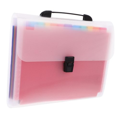 NUOBESTY Mappe mehrschichtiger Dateiordner Bindemittel Dokumentenordner a4 Ordner Akkordeon-Dokumenten-Organizer Taschenordner Papierordner Organisator aus Papier Dokumentenorganisator PVC von NUOBESTY