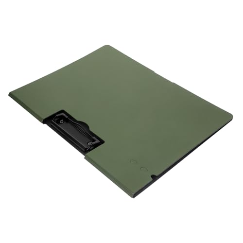 NUOBESTY Mappe write board clipboard Schreibbrett mit Abdeckung papierhalter Bretter Klemmbretthalter schreibtafel Organisator für End-of-Life-Dokumente Büro-Memo-Board Plastik Dark Green von NUOBESTY