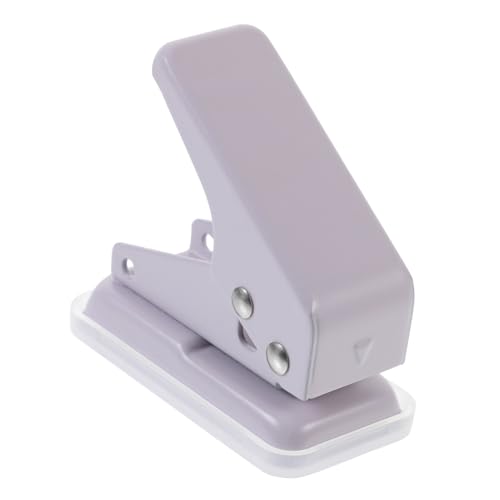 NUOBESTY Mini-Locher Ecke Kreis Lochbrecher für Büropapier Schläge Dreilocher bastel stanzmaschine hole punch lochfinder Bastellocher werkzeug Puncher Einzellocher 1 Locher Plastik Lavender von NUOBESTY