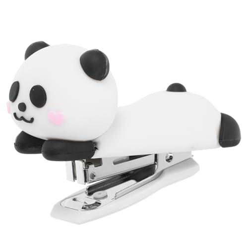 NUOBESTY Mini Niedlicher Panda-desktop-hefter, Kinder-hefter, Tragbarer -hefter, Kleiner Lustiger Hefter Für Zuhause, Schule, Klassenzimmer Und Büro von NUOBESTY