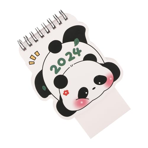 NUOBESTY Mini-Panda-Tischkalender Kalenderaufkleber Wandkalender Tischkalender mit Löchern kalender kinderkalender Bürokalender Kalender 2024 groß 2024 Kalender Schreibtisch Papier von NUOBESTY