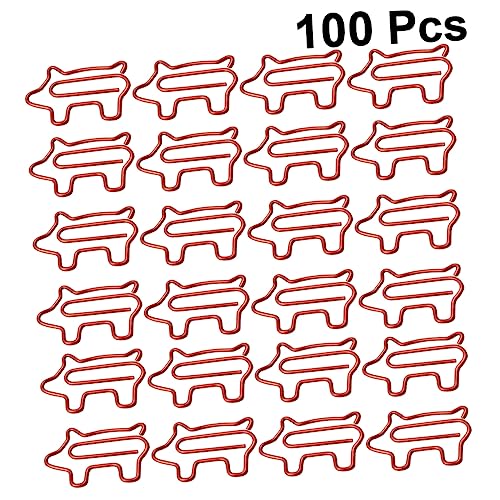 NUOBESTY Niedliche Schweinchen Büroklammern Kreative Und Tragbare Papierklammern Für Die Organisation Von Dokumenten Und Bürobedarf von NUOBESTY