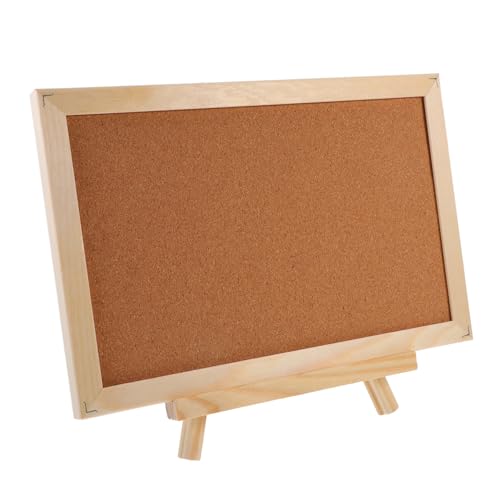 NUOBESTY Notiztafel mit Holzrahmen Untertasse Lamelle Liste Korkplatte für die Wand coop wandverkleidung wand polsterung Pinnwand staffelei Memoboard aus Kork Schild Kiefernholz Chocolate von NUOBESTY