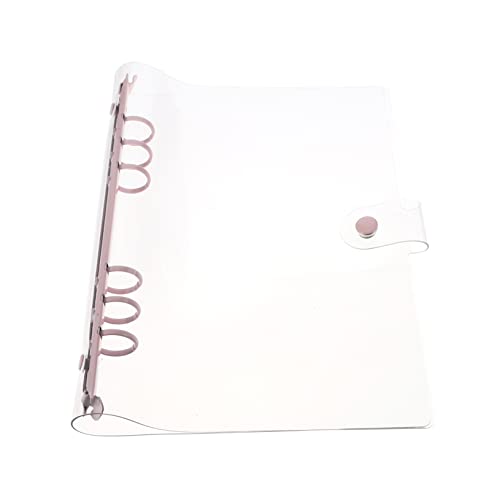 NUOBESTY PVC-Kontobuch Bindemaschine Mini-Ordner Mini-Notizbücher runde Ordnerringe Gestell Kette büromaterial bürozubehör Memoboard Buchbinderringe Notizbuch Binder Aluminiumlegierung Rosa von NUOBESTY