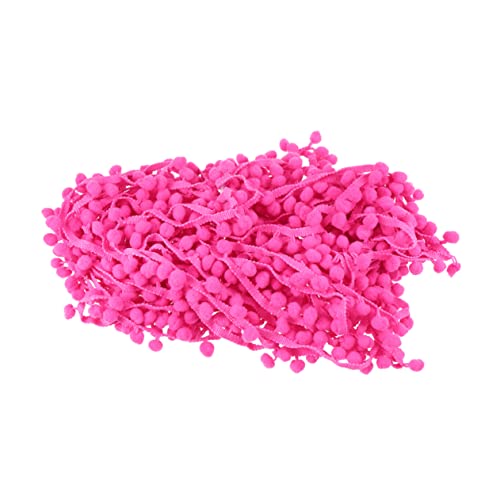 NUOBESTY Pompons Diy Trimmen Fransenband Quaste Weißes Randbereich Mini Pom Poms Quasten Zum Nähen Fransenbesatz Weiße Quaste Kurzwarenbänder Und Borten Stoffbesatz Spitze Zubehör von NUOBESTY