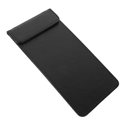 NUOBESTY Rechnung Ordner schreibtafel buchstabentafel Bestellblock Schreibplatte write board Stand erste Schreibtisch-Organizer Unterlage Klemmbretter Dokument-Zwischenablage PU-Leder Black von NUOBESTY