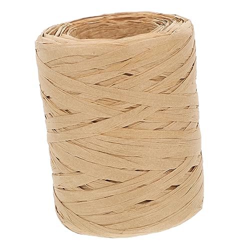 NUOBESTY Hochzeit Geldgeschenk Verpackung Rolle Diy Raffiabast Geschenkband Papierseil Für Weihnachten Party Und Bastelarbeiten Umweltfreundliches Verpackungsseil Naturfarbe Rope von NUOBESTY