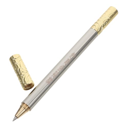 NUOBESTY Ruyi Goldener Reifen Mit Muster Schwarze Tintenstifte Schwarze Gelstifte Kugelschreiber Goldener Tintenstift Lustiger Tintenroller Sommerstift Lustiger Schreibstift von NUOBESTY