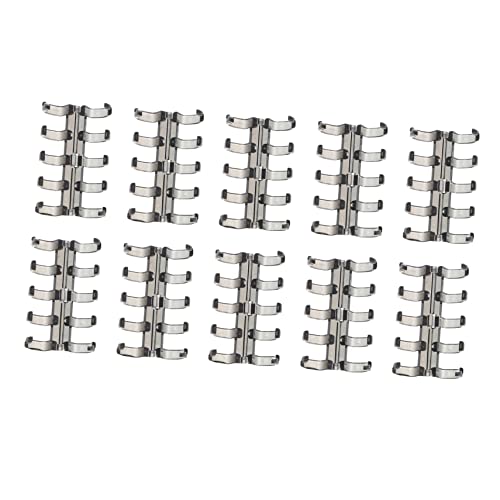 NUOBESTY Schnellhefter Scrapbooking Zubehör 10 Ringclips Liefert Metall Zubehör Lose Kreise Ringe Blätter Alben Drähte Scrapbooking Ordner Abnehmbare Praktische Bindung Scrapbooking Zubehör von NUOBESTY