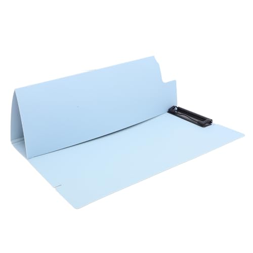 NUOBESTY Schreibtafelblock a4 Aktenordner Papier-Klemmbrett Büro-Schreibtafel Schreibbrett mit Klemme Büro Schreibbrett Bleistiftskizze Zwischenablage tragbare Klemmbretter Metall Sky-blue von NUOBESTY