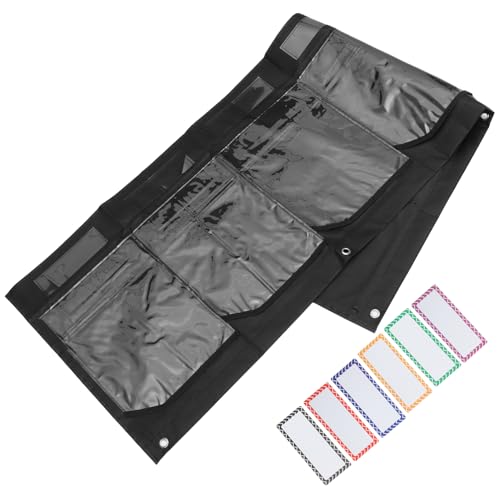 NUOBESTY Speisekammertür-Organizer aufbewahrungssack storage pockets space saver Büroklammerhalter Vakuum über der Tür Schmuck Organizer Multifunktions-Aufbewahrungstaschen Polyester Black von NUOBESTY