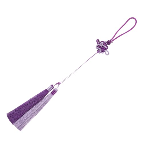 NUOBESTY Tai Chi Quaste Ohr hängendes Band Girlande Quastendekorationen Charme gehaltenen Schmuckherstellung Tassel Fan Anhänger Tassel DIY Quaste Chinesische Knotenquaste Polyester von NUOBESTY