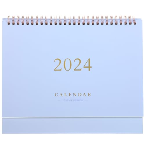 NUOBESTY Tischkalender 2024 tischkalender basteln schreibtischkalender Pads-Kalender Taschenkalender modern staffelei Mini-Whiteboard filigraner Tischkalender Bürozubehör Papier Violett von NUOBESTY