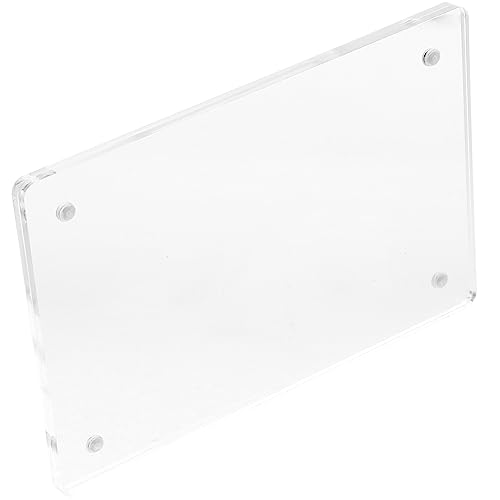 NUOBESTY Transparente Acryl-anzeigetafel Planke Displayhalter Steht Plattenständer Tragbare Staffelei Magnetischer Rahmen Aufhänger Markt Schild Karte Spitze Anzeigen Bannerständer Fan-shop von NUOBESTY