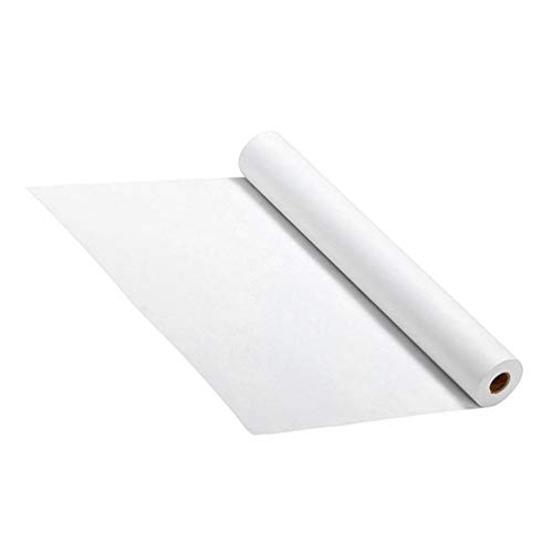 NUOBESTY Weiße Zeichenpapierrolle 50 X 45 Cm Kunstdruckpapierrolle Weiße Papierrolle zum Malen Skizzieren Poster Bastelpapier Weiße Geschenkpapierrolle von NUOBESTY