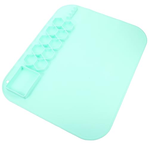 NUOBESTY Zeichenmatte aus Silikon Silikonmatte Wassermalmatte Backmatte Tischsets Malmatte für Malmatten selber Machen Malutensilien für Bastelmatten Kieselgel Light Green von NUOBESTY