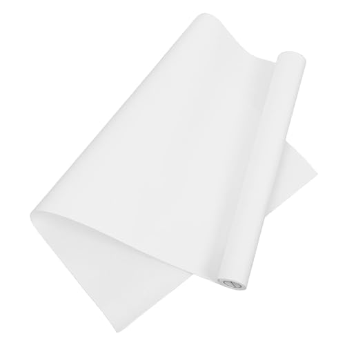 NUOBESTY Zeichenpapier Rollenpapier Malpapier Rolle Skizzenblock buntpapier Aquarellpapier leeres skizzenpapier großes Transparentpapier Papier zum Zeichnen Graffiti-Papier Farbpapier Weiß von NUOBESTY