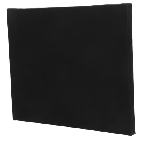 NUOBESTY Zum Malen Für Bretter Ölfarbentafeln Leinwandplatten Bemalen Gestreckte Acrylfarben-leinwände Gespannte Leinwände Leere Leinwandtafeln Schwarz Baumwolle Black von NUOBESTY