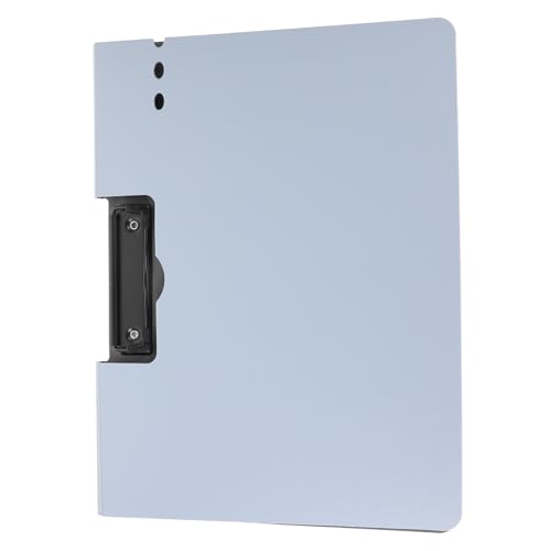 NUOBESTY a4 Ordner Kreidetafel Klemmbretter Papierhalter Reißbrett-Clips Büro-Klemmbrett Büro-Schreibgerät Büro-Memo-Board tragbares Klemmbrett Dokumentenklammer Büroklammer PVC Sky-blue von NUOBESTY