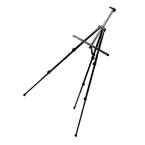 NUOBESTY zusammenklappbarer Präsentationsständer Stativ Malerei Luft Ständer für Malerleinwand modern Weiß staffelei tripod bildregal easel schauckel gestell Lackierständer Metall Black von NUOBESTY