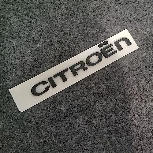 NURCIX Auto Metall 3D Emblem, Für Citroen C3-XR Aircross C-Quatre C5 Elysee Kofferraum Logo Buchstabe Aufkleber modifiziertes Abzeichen Sticker Styling Zubehör,B von NURCIX