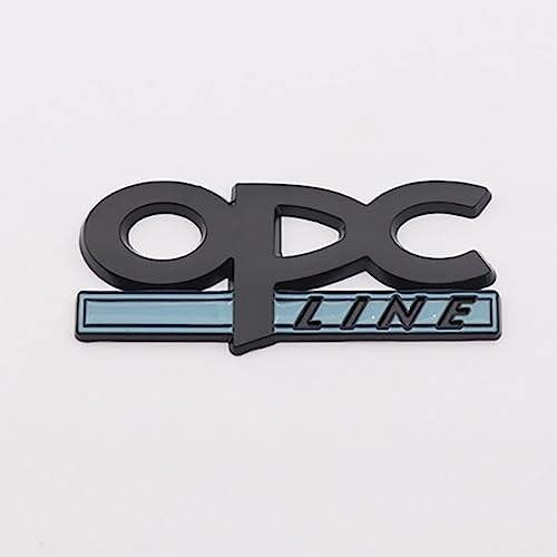 NURCIX Auto Metall 3D Emblem, Für opel opc Kofferraum Logo Buchstabe Aufkleber modifiziertes Abzeichen Sticker Styling Zubehör,C von NURCIX