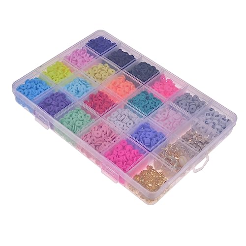 NUSITOU 1 Box Schmuckherstellung Perle Bunte Handwerk Perle Armband Halskette DIY (6mm) von NUSITOU