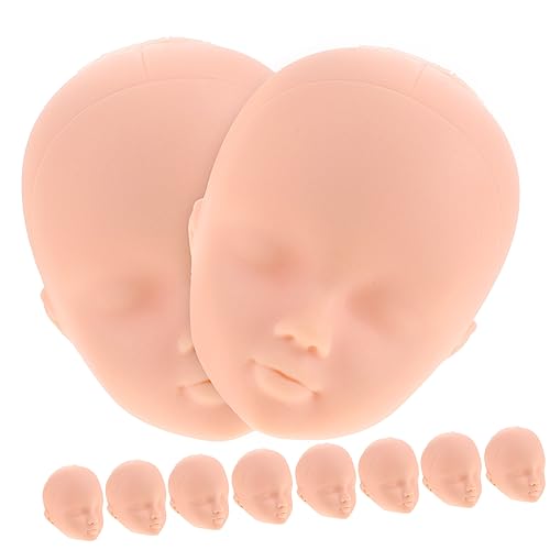 NUSITOU 10St Puppenkopf anziehen Bjd-Puppen Mini-Make-up Puppengesichter Puppenhausfarbe ausgestopft puppenköpfe schminkköpfe wohnungsdeko kleines Deko-Accessoire Puppenzubehör Plastik von NUSITOU