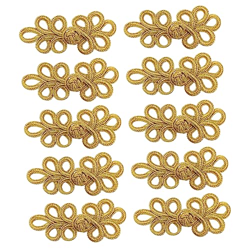 NUSITOU 10pcs Strickjacke Kostüme Knöpfe Elegante Chinesische Knoten Nähte Knöpfe Befestigungsmittel von NUSITOU