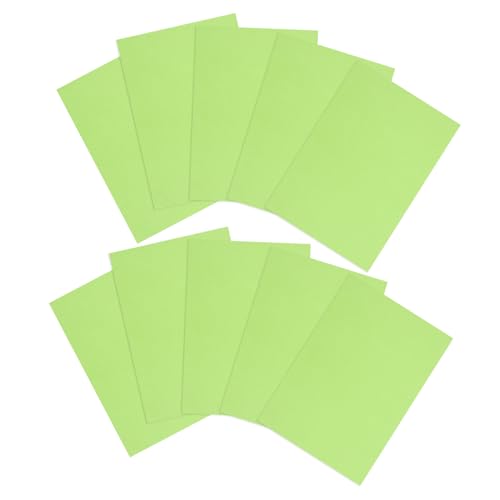 NUSITOU 10st Kartenvorrat Karton Farbig Farbkarton Weihnachtlicher Farbiger Karton Bastelkarton Scrapbook-karton Karton Für Die Kartenherstellung Buntes Kartenmaterial Green Papier von NUSITOU