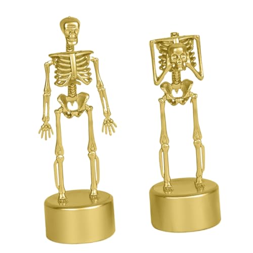 NUSITOU 2 Stück Halloween Skelette Figuren Detailreiche Tisch Dekoration Perfekte Sammelfiguren Für Gruselige Halloween Partys Und Spukhaus Atmosphäre Wetterfest Und Langlebig von NUSITOU