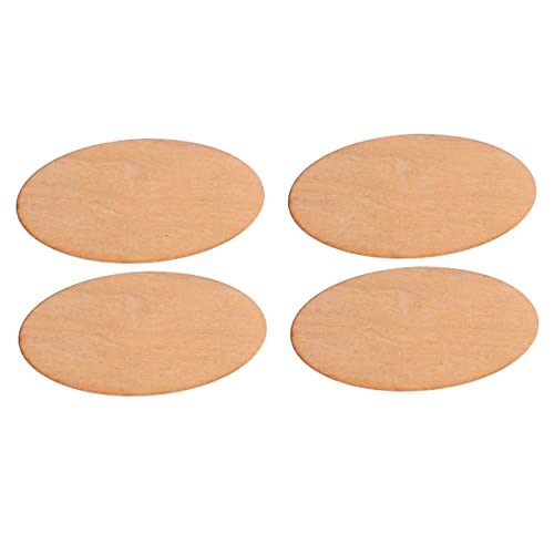 NUSITOU 20Pcs Stücke ovale Holzverkleidung abgestuft Leerzeichen Farbrührstäbchen Bretter leere Untersetzer zum Basteln holzprojekte Holzstücke Holzschnitte Wohndekoration holzhandwerk von NUSITOU