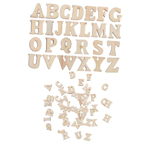 NUSITOU 400 Stück Diy Handgemachte Buchstaben Buchstabe Zeichen Buchstaben Des Wandalphabets Buchstabendekor Wand-alphabet Buchstaben Für Die Wand Bastelbrief Holziges Spielzeug Hölzern von NUSITOU