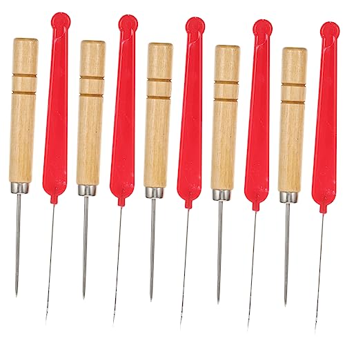 NUSITOU 5 Teiliges Set Professionelle Perlen Dorn Mit Ergonomischem Holzgriff Wiederverwendbare Einfädelhilfe Für Häkelnadeln Ideal Für DIY Schmuck Und Bastelprojekte von NUSITOU