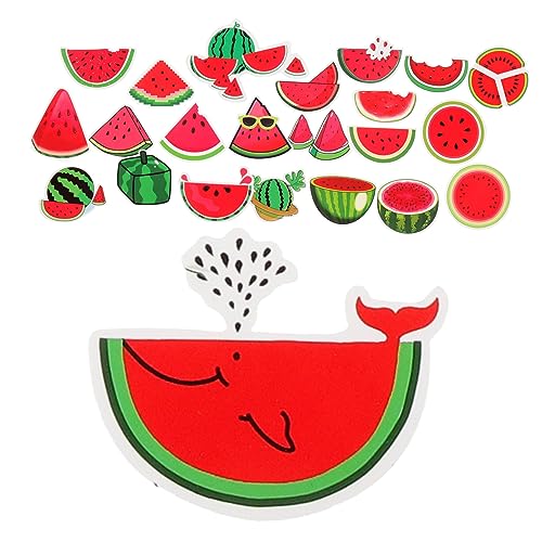 NUSITOU 50 Stück Tropische Strand Wassermelonen Aufkleber Wassermelonen Partygeschenke Sommer Motto Wassermelonen Aufkleber Kleine Wassermelonen Aufkleber von NUSITOU