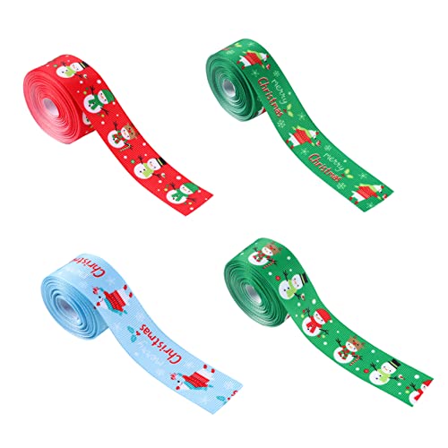 NUSITOU 5m Weihnachtsgeschenkbänder Set Bunte Dekorationsbänder Für Geschenkverpackungen Ideal Für Weihnachten Geburtstage Und Festliche Anlässe von NUSITOU