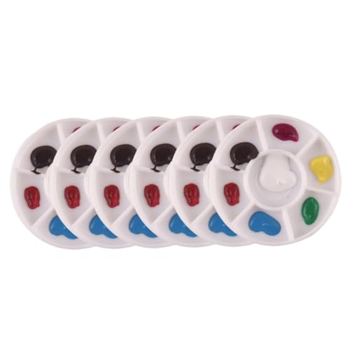 NUSITOU 6 Stück Miniatur Aquarellpalette Für Kinder Kunst Ideal Für DIY Projekte Und Kreative Malerei Mit Acrylfarben Und Pastellfarben von NUSITOU