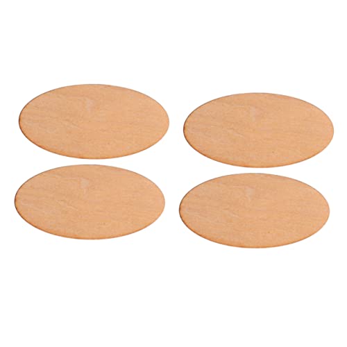 NUSITOU 60Pcs Stücke ovale Holzverkleidung Holzstücke Holzdekoration Holzschmuck Holzornamente Holzanhänger Briefe unvollendet Farbstifte Zweige bastelset Holzscheiben Anhänger aus Holz von NUSITOU