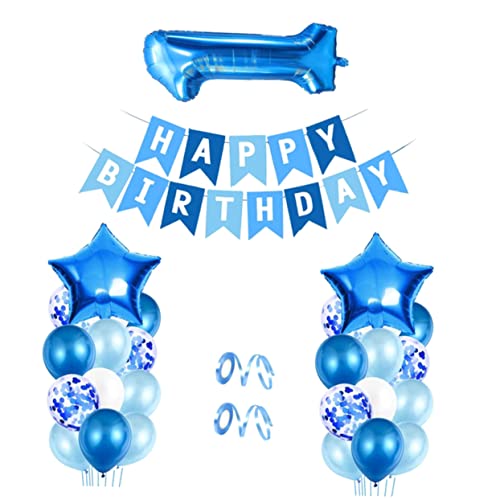 NUSITOU Geburtstag Folienballon 1 Set Zahl Ballons Aus Aluminiumfolie Für Geburtstagsfeiern Deko Set Mit Zahl 1 Bunte Luftballons Für Hintergrundwände Und Partydekorationen Luftballons Happy Birthday von NUSITOU