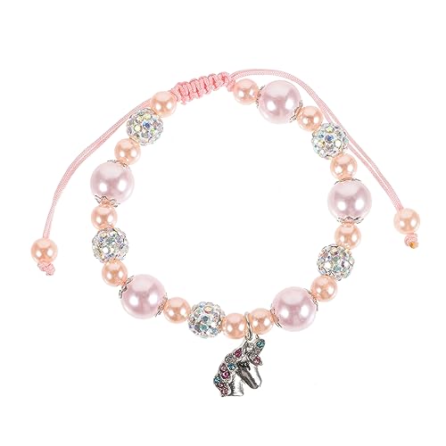 NUSITOU Bead Armband Für Damen Zartes Armband Mit Einhorn Anhänger Geflochtenes Armband Aus Perlen Ideales Für Partys Und Besondere Anlässe Modischer Schmuck Für Frauen von NUSITOU