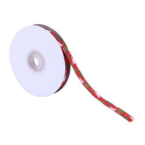 NUSITOU Breites Geschenkband Aus Polyester Mit Weihnachtsbaum 25 Yards Dekoratives Satinband Für Geschenkverpackungen Und Bastelarbeiten Ideal Für Weihnachten Und Feiertage von NUSITOU