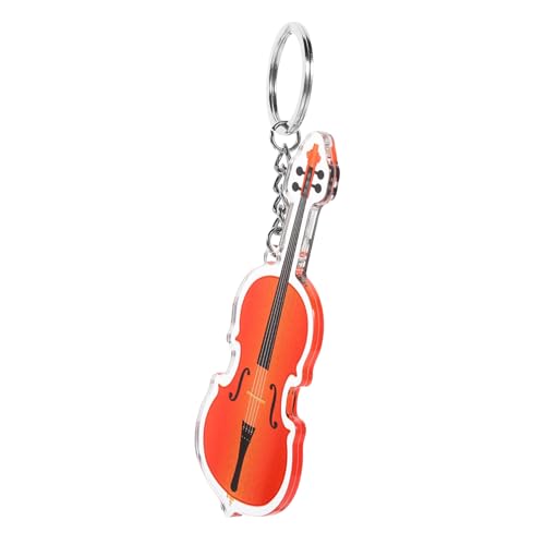 NUSITOU Cello-schlüsselanhänger Schlüsselanhänger-anhänger Vintage Schlüsselanhänger Niedliches Schlüsselanhänger-zubehör Schlüsselanhänger Mit Instrumentenanhänger Geldbörse Charme Eisen von NUSITOU