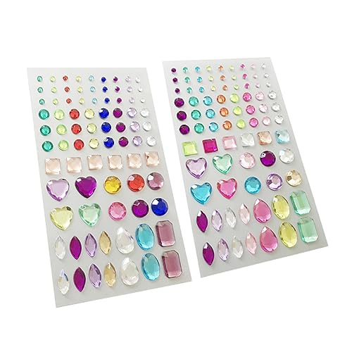 NUSITOU DIY Rhinestone Aufkleber Selbstklebende Sticker Für Handy Bastelarbeiten Scrapbooking & Dekoration Bunte Strasssteine Für Kreative Projekte von NUSITOU